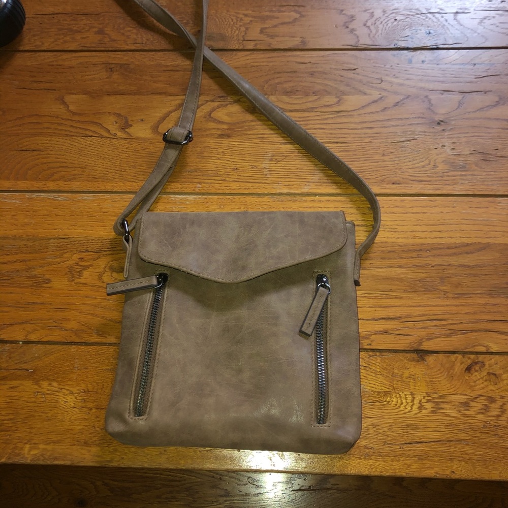 brown over the shoulder purse